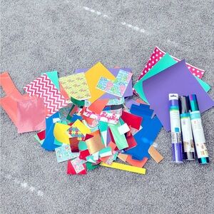 Permanent vinyl scraps